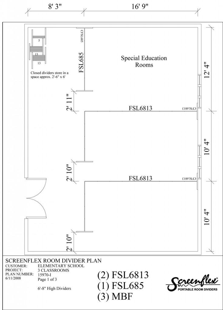 Floor Planning Blueprints using Screenflex Portable Walls