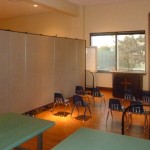 Versatile room dividers add additional Sunday School classrooms
