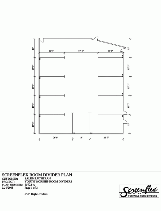 Wallmount Divider Solutions for Churches