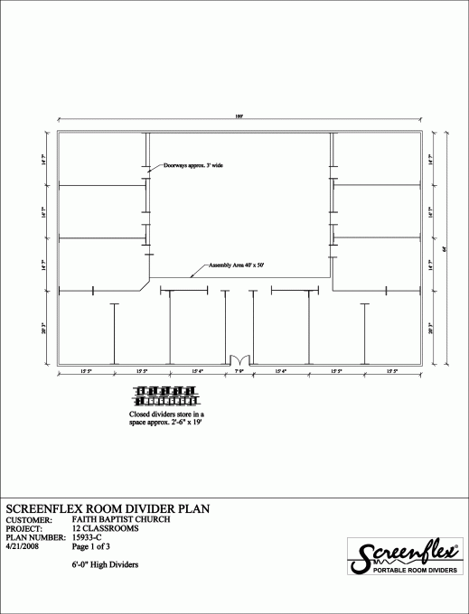 Acoustical Church Dividers