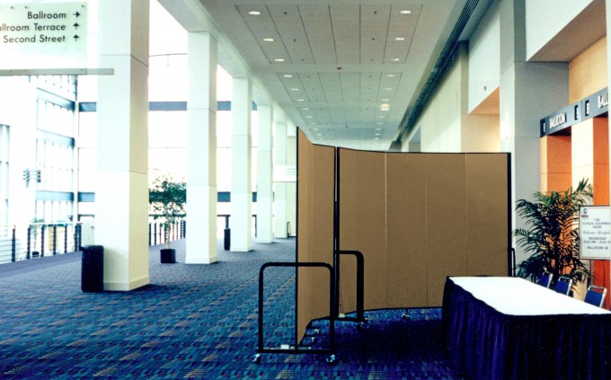 Inside looking out view at what soon will be a VERY busy convention center