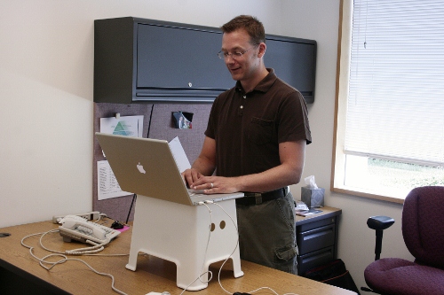 How Ergonomics Can Help in Your Workplace Makeshift standing desk - how ergonomics can help