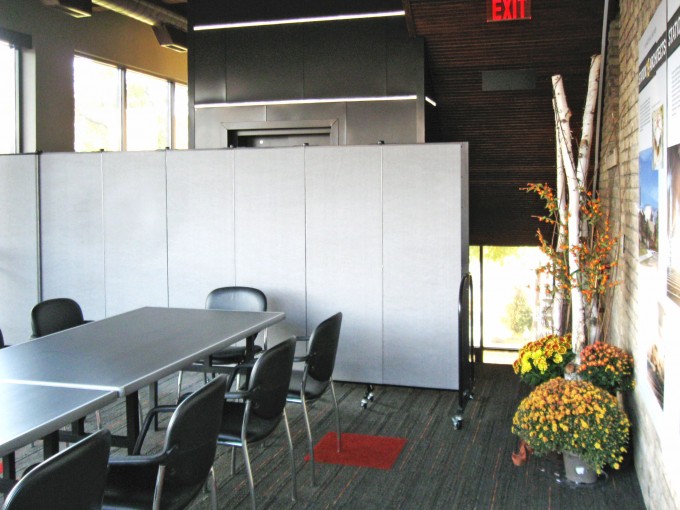 Divider Makes Semi-Private Office Areas
