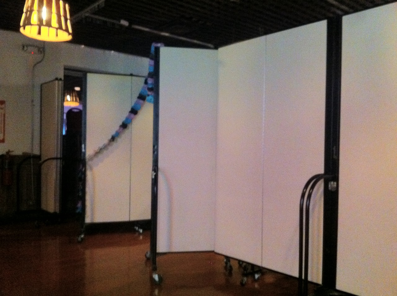 Screenflex Room Dividers create a separate party room in Bob Chinn's restaurant