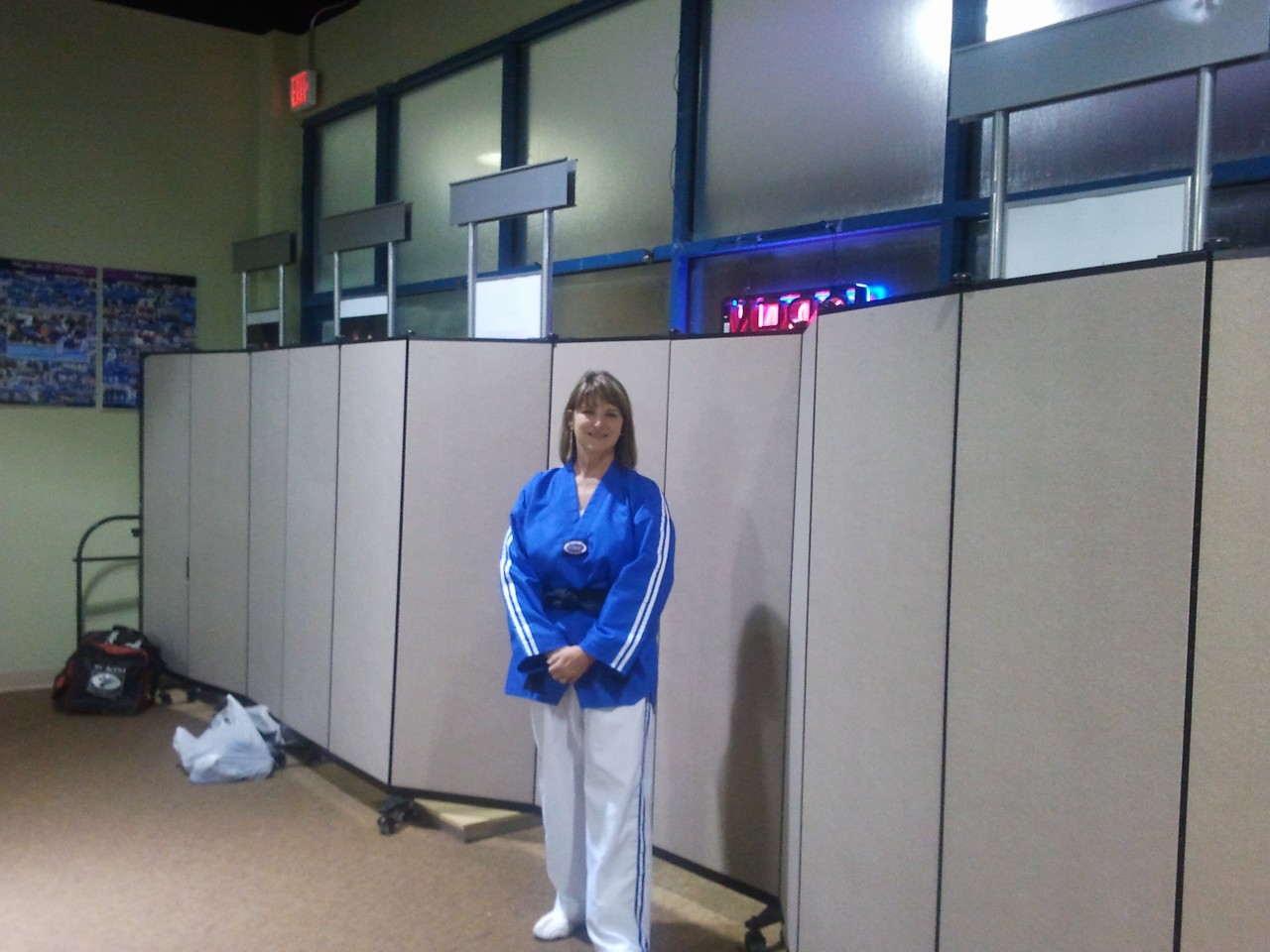 Divdiers in a taekwondo class