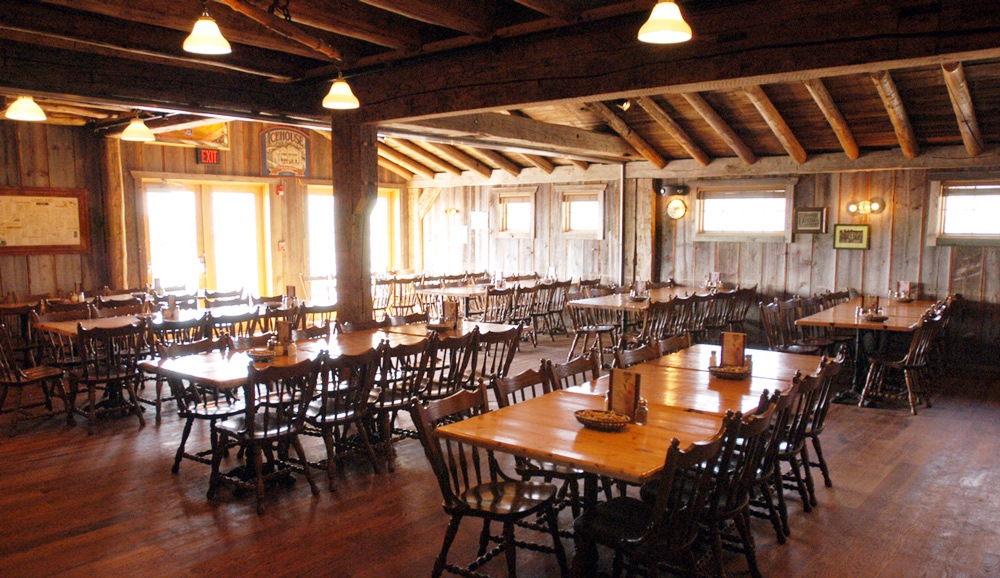 Party room at Nick's Pizza Pub in Cyrstal Lake, Illinois