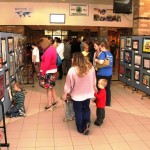 Art exhibit using Screenflex Art Displays