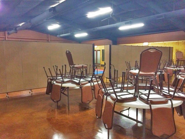 church multipurpose room setup