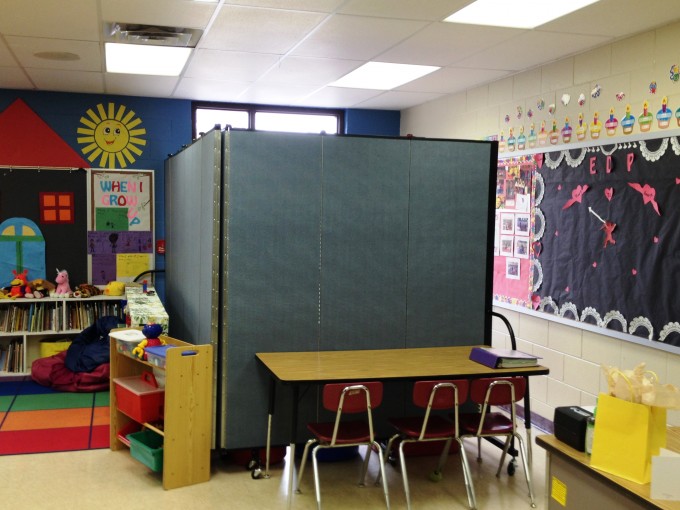 Room divider maintain privacy and security in schools