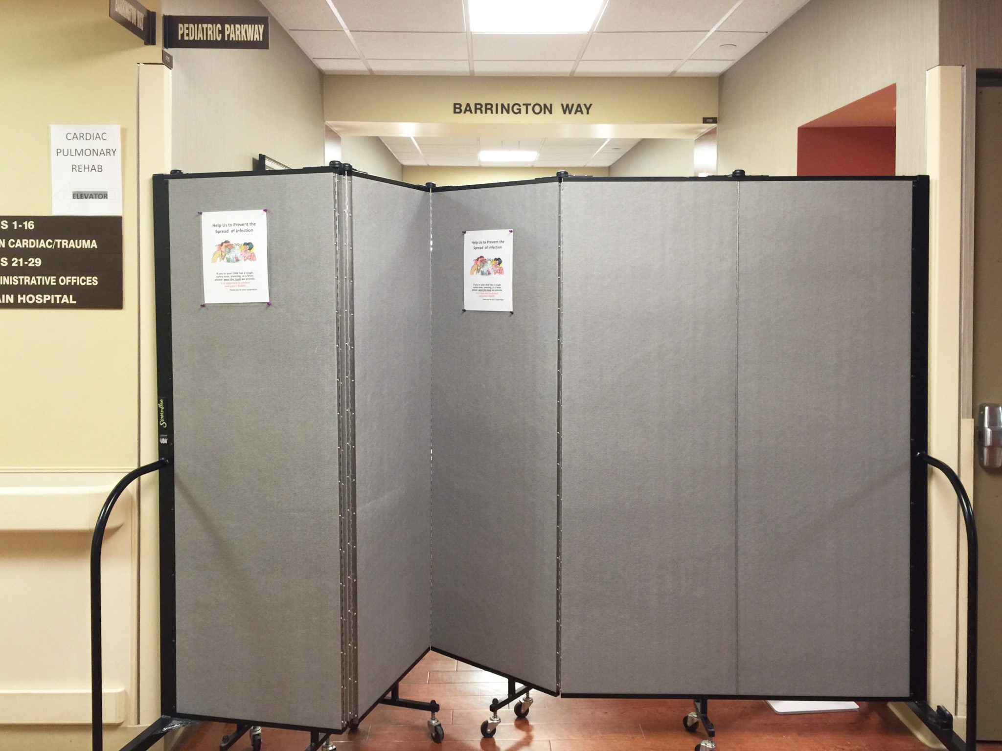 Versatile Hospital Patient Screen Screenflex Portable Room Dividers