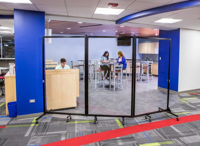 Clear Plastic Room Dividers Movable and Writable Screenflex