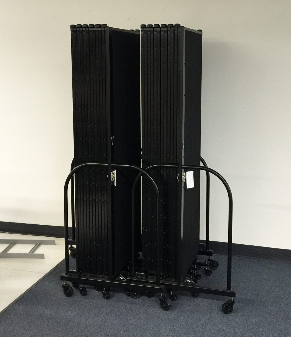 A Screenflex Room Divider stores in a 2'x3' space