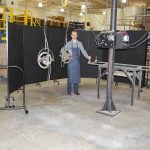 Rollable Fire Resistant Room Divider