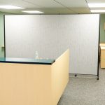 healthflex room divider in office setting