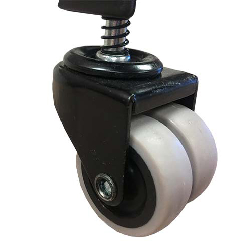 Self-Leveling Dual Casters Provide Stability