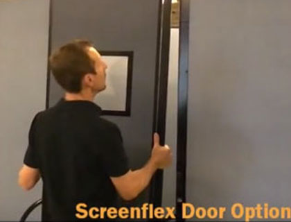 How to Attach a Screenflex Door to an Existing Divider